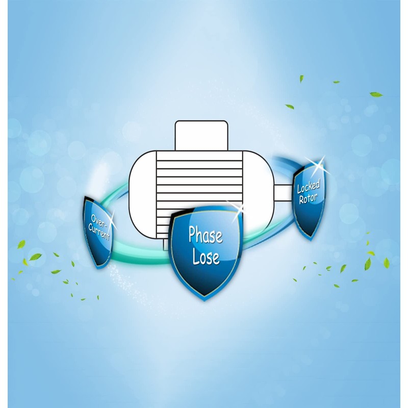 DAHSLNWKN EOCR-DS3 Slim Electronic Overload Relay Motor Protector Thermal Overload
