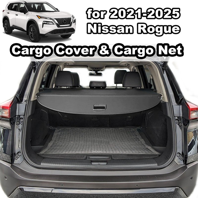 Volcaner Cargo Cover for 2021-2025 Nissan Rogue Accessories S SV