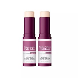 Sangpum Sangse Seolmyeong Chamjo 칼슘 멀티 밤 2개 안티에이징 펌 및 처진 주름 케어 콜라겐 스틱 Calcium Multi Balm 2pcs Anti-Aging Firming and Sagging Wrinkle Care Collagen Stick