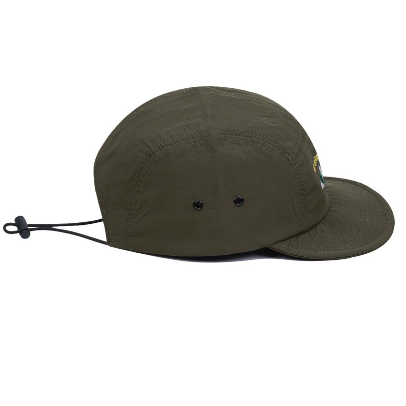 Clakllie Caps Short Brim Nylon 5 Panel Cap Flat Brim