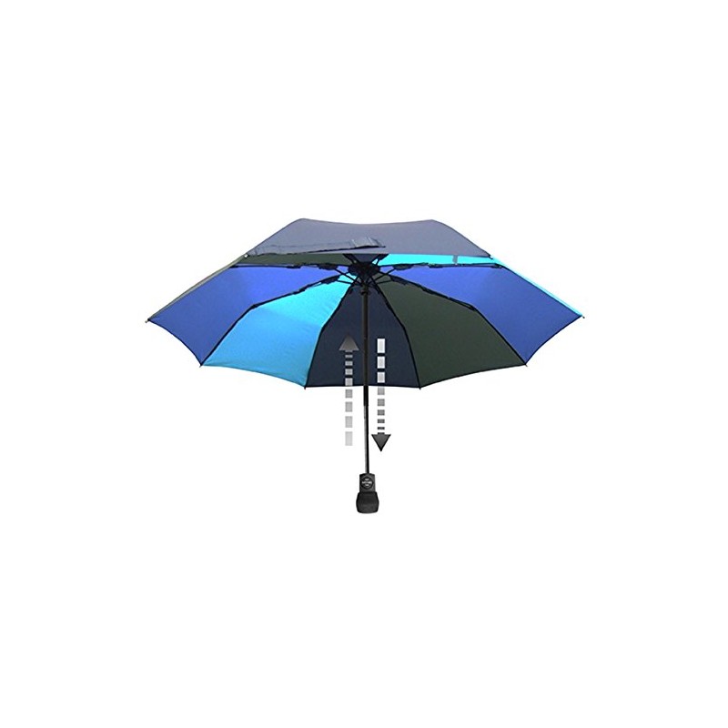 EuroSchirm Light Trek autom umbrella blue/light blue, one size, blue/light