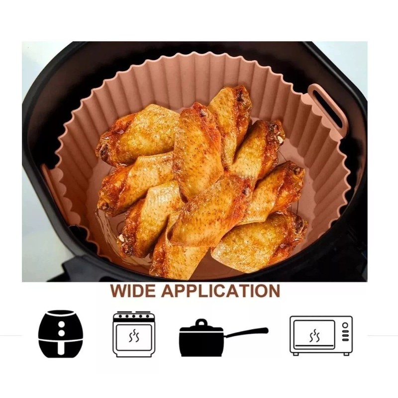 ML 1 Molde Silicon Freidora Aire Circular Reutilizable Horno