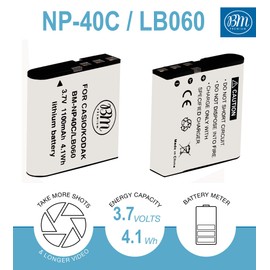BM Premium NP-40 Battery Compatible with Casio Exilim EX-Z600, EX-Z700, EX-Z750, EX-Z1000, EX-Z1050, EX-Z1080, EX-Z1200 Digital Cameras