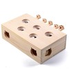 Interactive Wooden Whack-A-Mole Cat Toy, Engaging and Durable Play for
