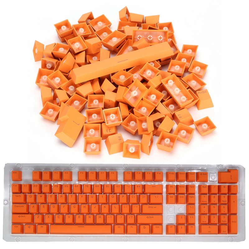 PBT Keycaps Ergonomic Design Oil Resistant Colorful 108 Key Video