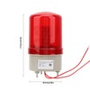 220 VAC Rotating Flashing Light Red LED Warning Light Industrial