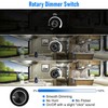 Linkstyle 12V Dimmer Switch, 2 Gang 60W PWM RV Trucks