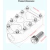 Anti-Skid Gear Shifter Peg Wide Shift Peg 360° Roating Pegs