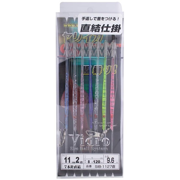 Shimoda Fishing Gear SIB-1127 Straight Spear Squid Sabiki Vidro 4.3