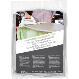 Dritz Clothing Care 82453 Heat Reflective Ironing Board Cover, 54 x 15-Inch,Silver