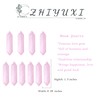 ZHIYUXI 20 PCS Rose Quartz Healing Crystals Wands Hexagonal Pointed