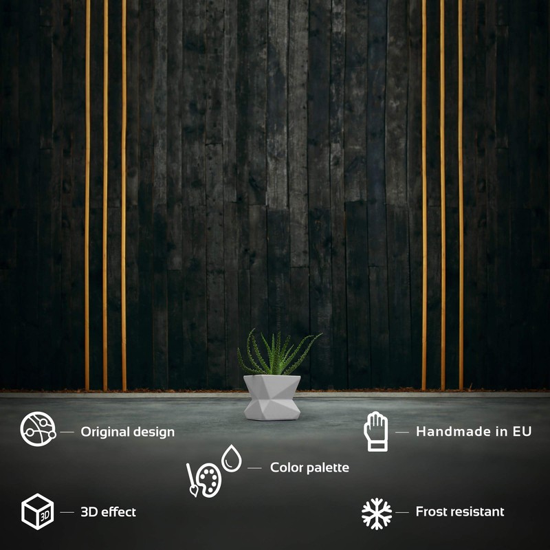 CONCRETTE Flower Pot, Matte White, 9x9x9 cm