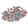 100 Piece Wooden Animal Jigsaw Puzzle Round Shaped Educational Hand