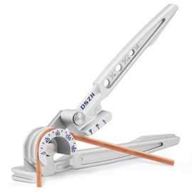 Bonvoisin Manual Tube Bender 3 in 1 0-180 Degrees Copper Tubing Bending Tools for Copper, Brass, Aluminum and Soft Metal (1/4’’、5/16’’、3/8’’)