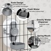 Lemtrflo 28oz Hanging Automatic Water Dispenser，Rabbit Water Bottle,Bunny Guinea Pig
