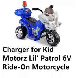 coming data ac power supply battery Charger For Kid Motorz Lil' Patrol 6v ride on