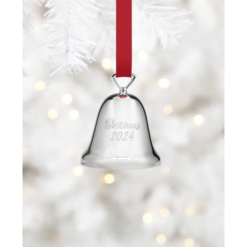 Reed & Barton 895958 2024 Annual Silverplate Christmas Tree Bell,