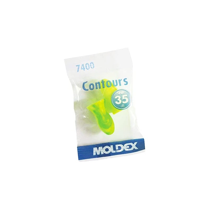 Moldex Contours 7400 Earplugs Standard Size-SNR:35db 200Pairs