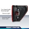 PIT66 LED Tail Lights Assembly Driver Left Side Compatible with