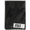 Creativ Company 10-Piece Craft Felt, Black