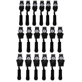 Universal Zipper Repair Kit, 18 Pieces, 3 Sizes with Tools, Blackfor Zipper Fixer for Jackets, Bags Wait