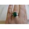 Green Onyx Sterling Silver Ring US Size 9 Diameter 19