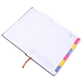 jojofuny Efficient Plan Pad for Soft Cover Daily Calendar Study Planner with Side Month Index for Homeschool Work Organization Days of Practical Scheduling