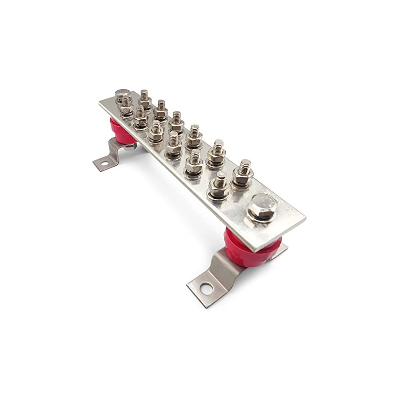 GOUNENG Wall Mounted Pure Copper Ground Bus Bar Kit -