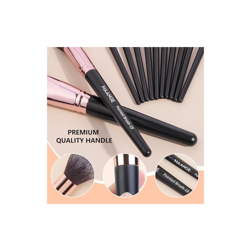 Brochas de Maquillaje Profesional 20 Piezas Set de Brochas Maquillaje