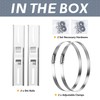 Flamorrow Pole Mounting Kits, 304 Stainless Steel 11.8" x 2"