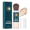 Mineral Sonnenschutz Puder, SPF 35 Matte Sunscreen Loose Powder mit Pinsel, Wasserfest & Langlebig Setting Powder, Ölkontrolle Puder Makeup Leicht & Atmungsaktiv, Make Up Fixierung für Alle Hauttypen