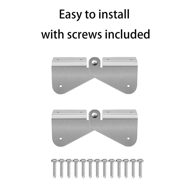 2 PCS Stainless Steel Gutter Extension Hinge, Downspout Extension Flip-Up