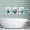RyounoArt 3 Piece Coastal Wall Art Coral Shell Reef Painting