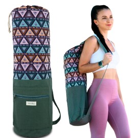 Yoga Bag for Mat and Accessories, Bag for Yoga Mat Large XXL, Yoga Mat Bag with Large Outer Pocket for Gym, Yoga and Pilates Thermikoa
