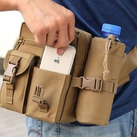 Men's Hiking Running Waist Bag | Sports Travel Hip Pack Belt Running Ocher