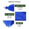 ADIASAI 3 Packs Blue Springy Afro Twist Hair with Crochet