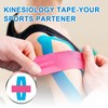 Carbou Kinesiology Tape 5cmx5m-2 Rolls Water Resistant Strips,Elastic Cotton Athletic