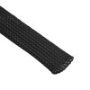 sourcing map Expandable Sleeving,1-inch 25ft Cable Sleeve, Black