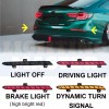 lighting_master Clear Lens Rear Bumper LED Reflector Fits Honda Accord
