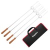 Begatter Heavy Duty Hot Dog Roasting Sticks for Campfire, Extendable