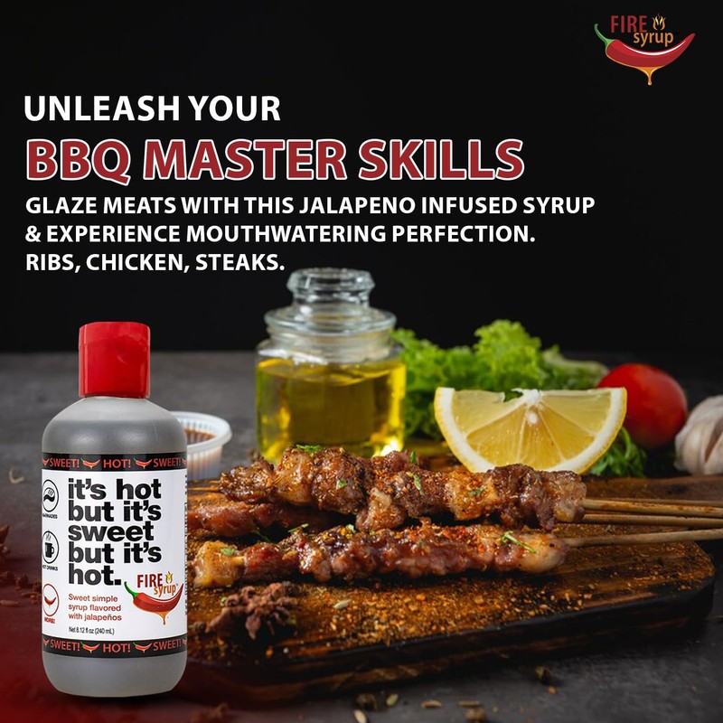 FIRE SYRUP - Jalapeno Infused Simple Syrup For Cocktails -