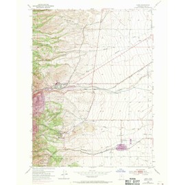 YellowMaps Lark UT topo map, 1:24000 Scale, 7.5 X 7.5 Minute, Historical, 1952, Updated 1970, 26.9 x 22 in - Polypropylene