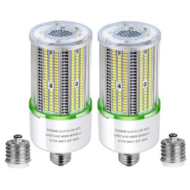 TJBB 2-Pack 80W LED Corn Bulbs,E26/ E39 Base LED Light,5000K Daylight,LED Replacement Metal Halide HID CFL for Commercial Industrial Lighting Warehouse High Bay Light Fixture Garage Workshop