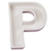 Ivy Lane Design Ceramic Love Letter Dish, Letter P, White