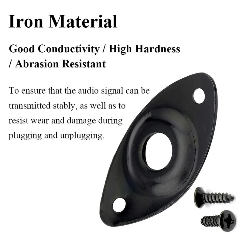 Guitar Jack Plate Output Jack Plate Curved Oval Jack Plate