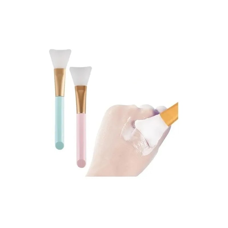 Pinceles De Silicona Suave Para Aplicar Mascarillas 3 Pzs Color