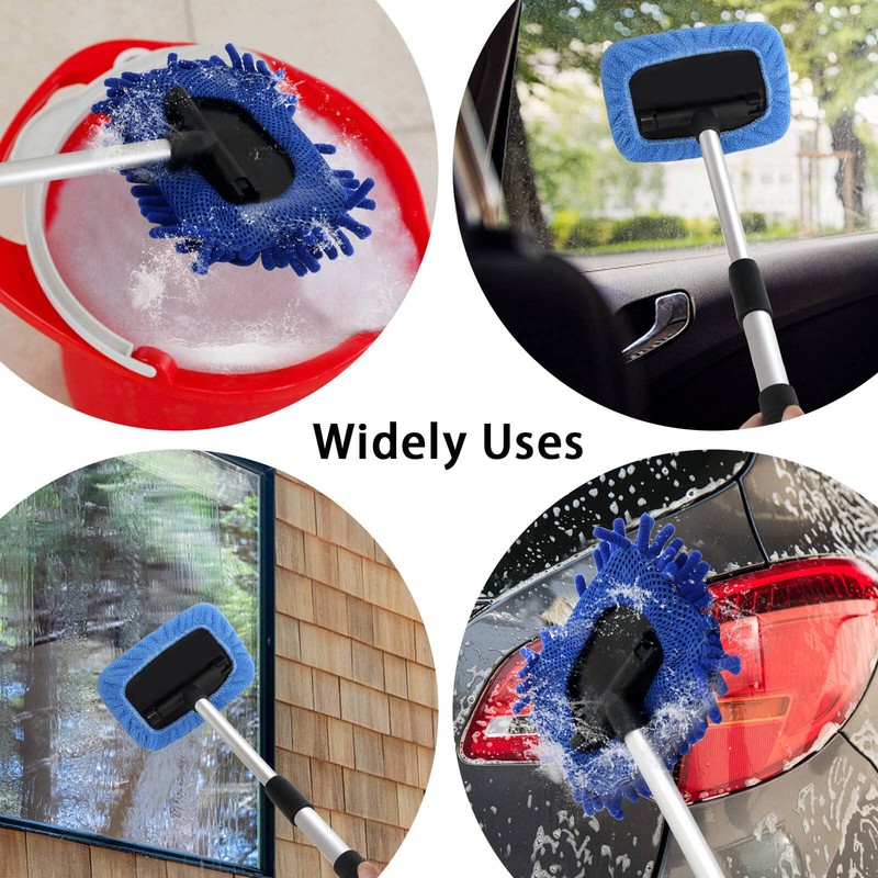 5 PCS Windshield Cleaning Tools, 18 inch Microfiber Car Window