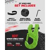 AMBULL Tow Winch Hook with Cable Stopper, 10T Winch Hook,