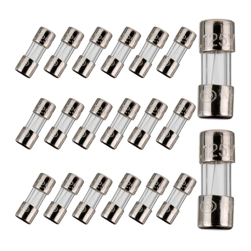 Mini Christmas Light Strings Replacement Glass Fuses - 3A/3Amp 110V