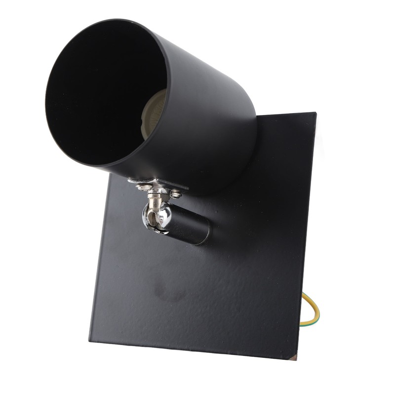 Black GU10 Bulb Holder Modern Lamp Base Metal Light Socket